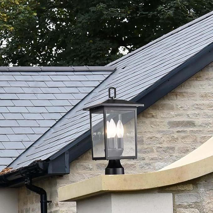 Nuvo 60/5932 Jamesport 3-Light Outdoor Post Lantern Matte Black