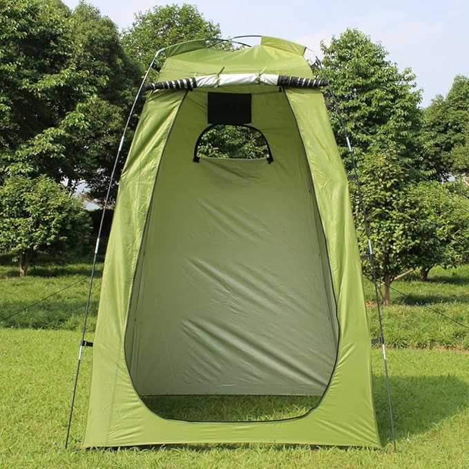 Lixada Outdoor 6FT Quick Set Up Privacy Tent Toilet Camp Shower Portable Changing Room for Camping Shower Biking Toilet Beach
