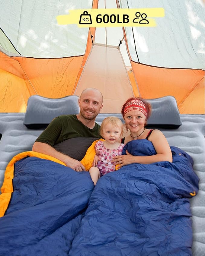 MIROZO Truck Air Mattress Inflatable Bed for 5.5-5.8ft Full Size Short Truck Bedswith Pump &amp Carry Bag for Outdoor CampingHomeTent(Grey)