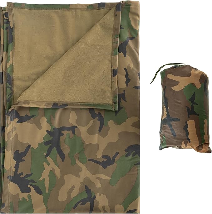 LOOGU Camo Blanket Waterproof Insulation Poncho Liner for Outdoor Camping Hiking Hunting Survival Backpacking Picnicking