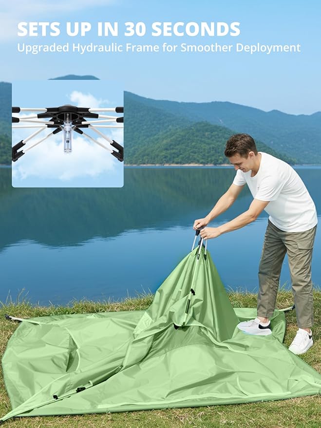 CAMEL CROWN Instant Tent for 3-4 Person Waterproof &amp Sun Protection Family Camping Tent Sets Up in 30 Seconds Lightweight with Carry Bag for Hiking Car Camping Backyard