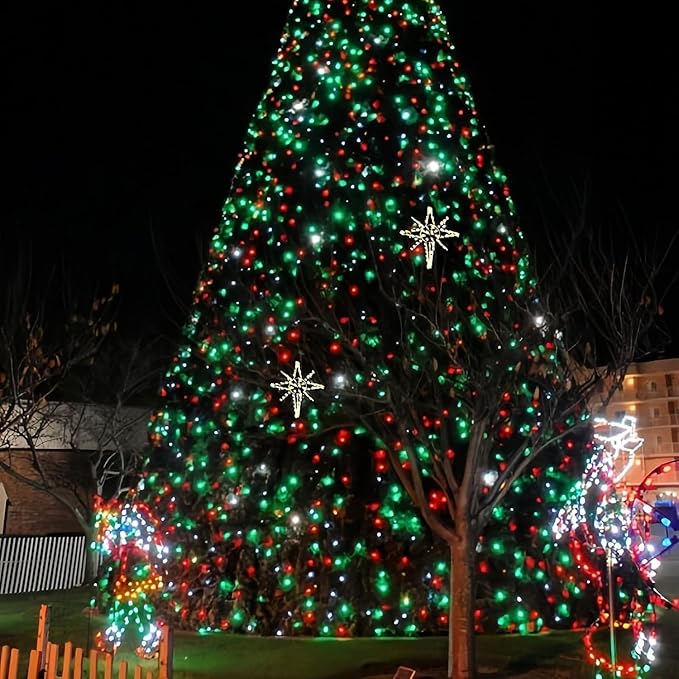 Connectable 240LED 88Ft 13Modes Christmas String Lights Indoor Outdoor | Extendable Green Wire Red &amp Green Christmas Tree Lights with Timer | Twinkle Fairy Light Plug in for Xmas Tree(Red &amp Gr