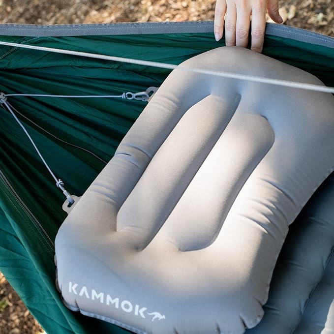 KAMMOK Mantis Hammock All Seasons Mosquito Net Storage Bag Camping Outdoor Activities - Pine Green