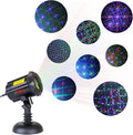 LedMall Motion 8 Patterns in 1 Red Green and Blue Outdoor Christmas Laser Lights Projector with remote control and Security Lock