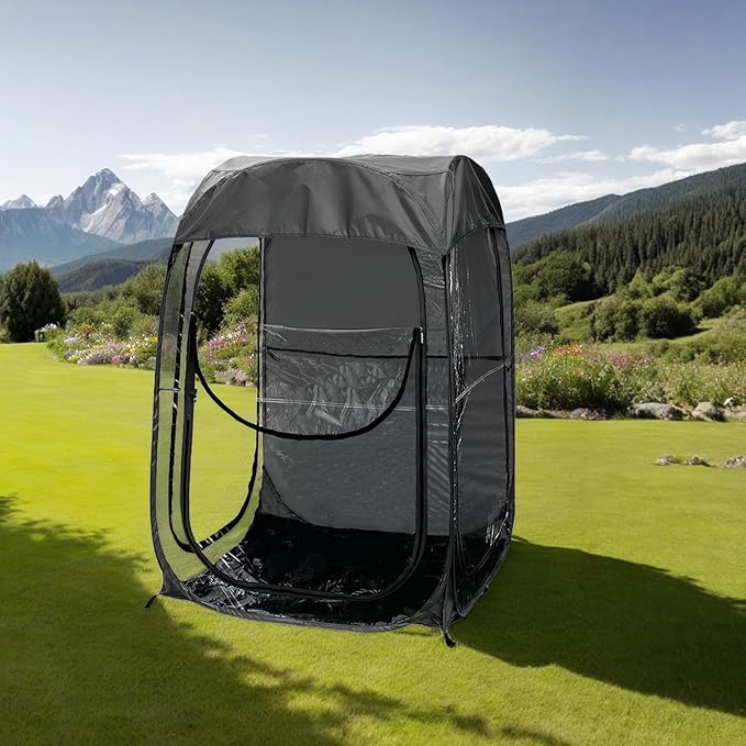 Ultimate Portable Pop-Up Sports Tent – Instant Setup for Effortless Outdoor Shelter All-Weather Protection Against Cold Wind &amp Rain Perfect for Fishing Camping &amp Sports Events
