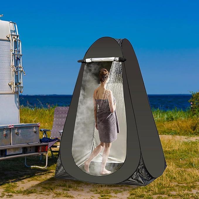 Popup Changing Tent Popup Privacy Tent Waterproof Changing Shelter for Camping - Temporary Dressing Room Shelter Enclosed Design with Carry Bag for Beaches Sports Venues Vacation