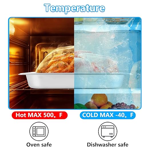 LANIAKEA 2PCS Hotel Pans with Lids Stainless Steel Steam Table Pan Restaurant Supplies 1/2 Size x 2.5 inch Deep Stainless Steam Table Pans Hotel Pan Trays for Food