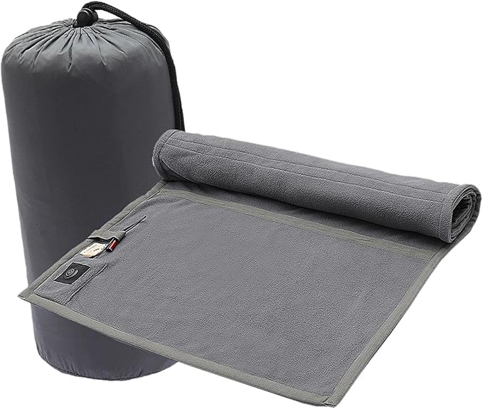 Heated Sleeping Bag Pad Heater Winter with Storage Bag Liner for Sofa Cold Weather Backpacking Outdoor Sport