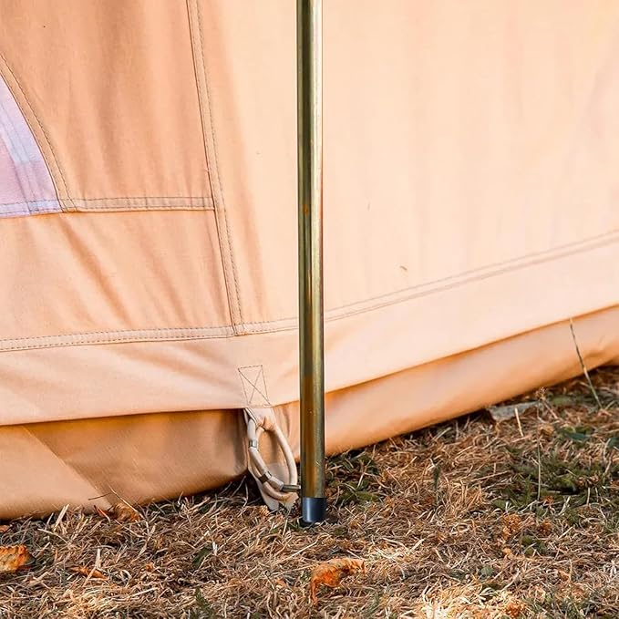 DANCHEL OUTDOOR Short Guy Poles for Canvas Bell Tent Camping Windproof Galvanize Steel Durable Yurt Tent Unadjustable Pole Glamping Gear Accessories80cm/31.5''