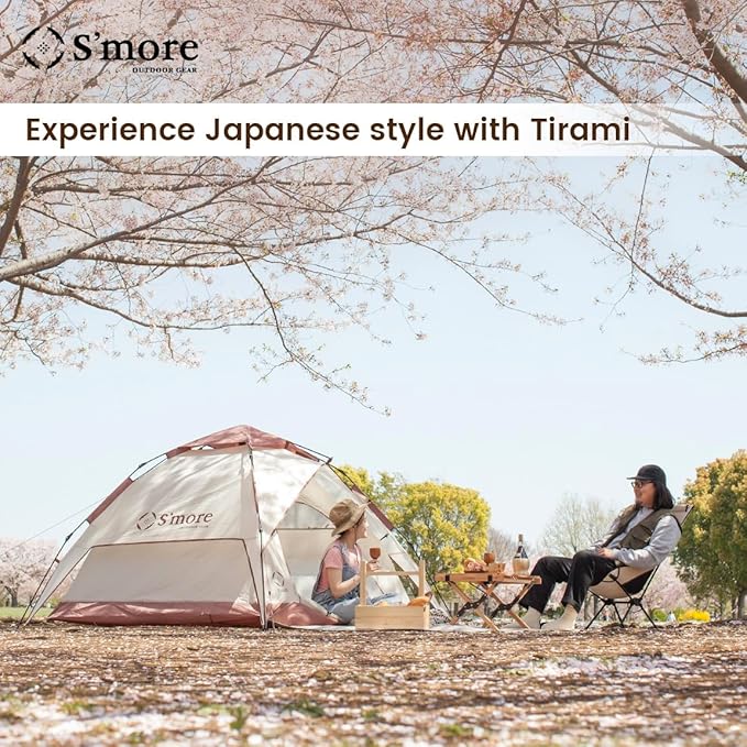 S'More 1/2 Person Beach Tent Lightweight &amp Easy Set Up Pop up Tent UFP 30+ Quick Portable Sun Shade Shelter for BeachPicnic Backyard Festival