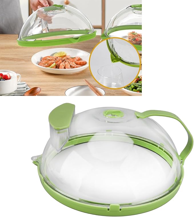 Steam Vented Microwave Splatter Cover Sealed Overflow Groove Food Protector Hidden Water Storage Lid for Microwave Food Cover PC Material Oven Keep Warm with