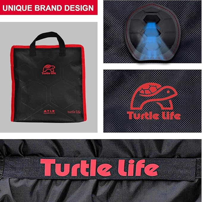 Turtle Life BBQ Grill Cover70 Inch Heavy Duty Waterproof 5-6 Burner Barbecue Gas Grill Covers for Weber Genesis Summit Char-Broil Deluxe Black