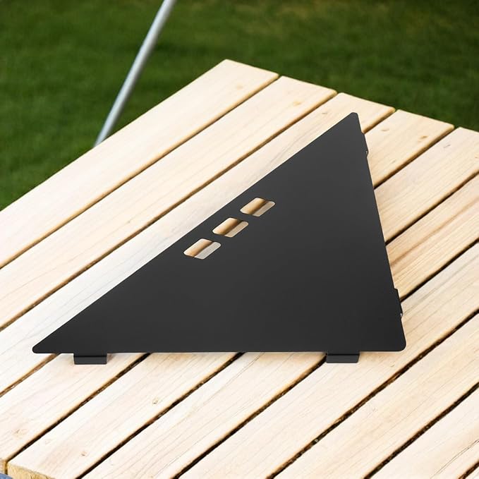 Folding Table Accessories Corner Sleeve Extender Lightweight Black Triangular Connector Plate for Outdoor Camping Picnic Foldable Desk Extension