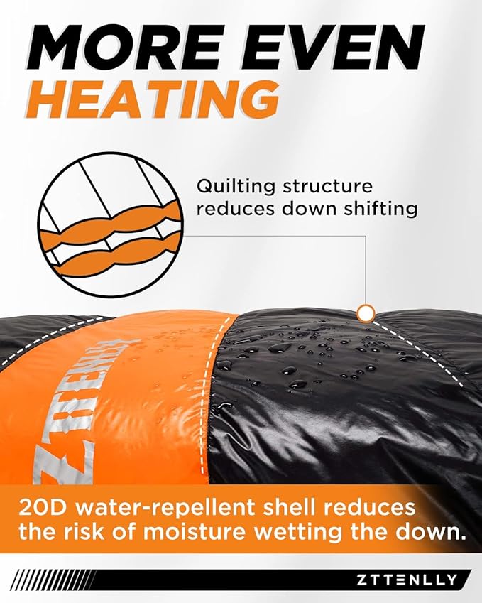 Ultimate 4-Season Down Sleeping Bag for Adults - Lightweight &amp Compact 550/600 FP 0°F to 30°F for Backpacking Camping &amp Hiking
