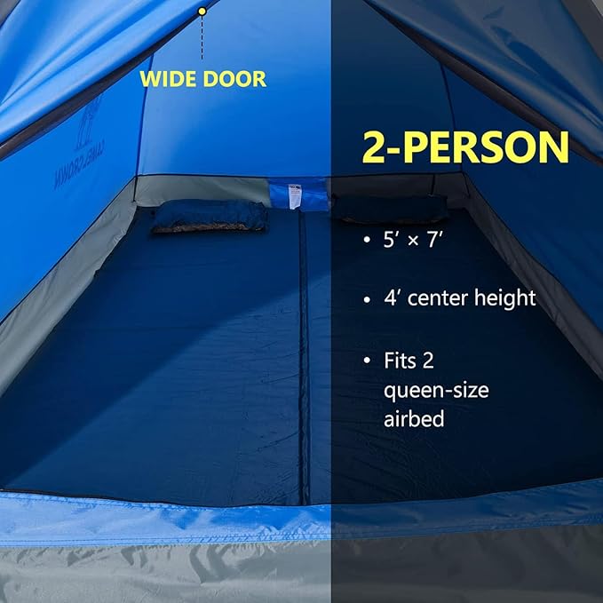 CAMEL CROWN Tents for Camping 2/3/4/5 Person Camping Dome Tent WaterproofSpacious Lightweight Portable Backpacking Tent for Outdoor Camping/Hiking