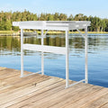 Professional Heavy-Duty Dock-Mounted Fish Fillet Table Corrosion-Resistant Ergonomic Dock Cleaning Station with HDPE Cutting Board &amp Tool Storage