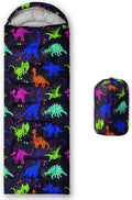 Space Astronaut Sleeping Bag for Boys KidsCute Space Rockets Lightweight Portable Compact with Compression SackMoon and Stars Clouds Camping Bag for Backpacking Travelling Outdoor Hiking