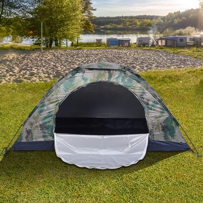 1 Person Lightweight Windproof Instant Backpacking Tent for Hiking Camping Fishing Climbing and Outdoor Adventures