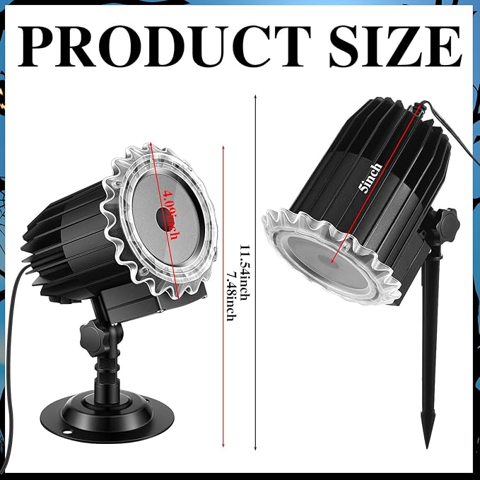 Tuanse Christmas Projector Lights Outdoor Rotating Nativity Projector LED Flood Light Holiday with Stars for Christmas Party Garden Landscape Decoration