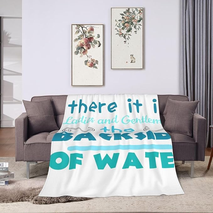 50X40 The Backside of Water-Jungle Cruise Lightweight Flannel Blanket - Soft and Breathable Polyester Suitable for Travel Camping and Home Decoration