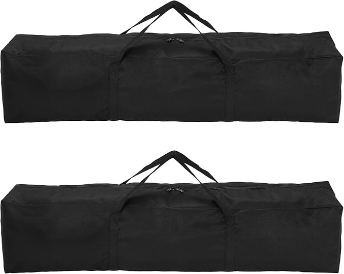 HARFINGTON 2pcs Camping Chair Replacement Bag 39.4 x 7.9 Folding Chair Carry Bag Oxford Cloth Storage Tent Bag with Handle Strap for Travel Outdoor Camping Sports Black