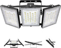 STASUN LED Flood Light Outdoor 300W 30000lm 3000K Warm White IP66 Waterproof Commercial Parking Lot Light3 Heads for Yard Street Stadium House Floodlight Bright Security Lights for Outdoor Area