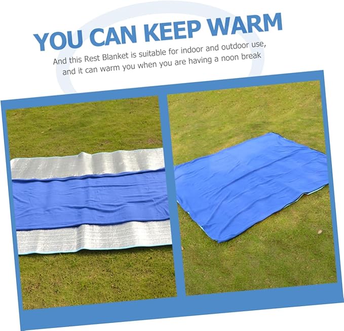 Portable Fleece Blanket Lightweight Wear Resistant Camping Accessory Double Sided Design for Outdoor Activities Indoor Use