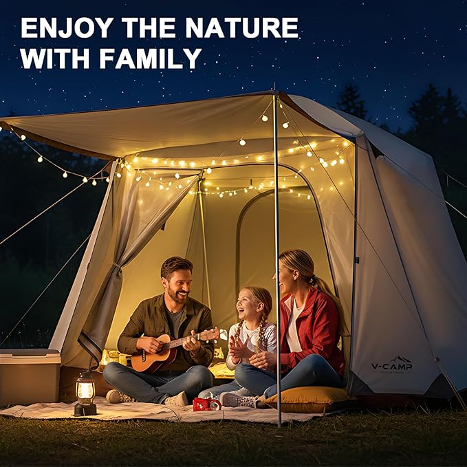 Tents for Camping 4 Person Tents Waterproof Easy Setup Double Layer Family Camping Tent