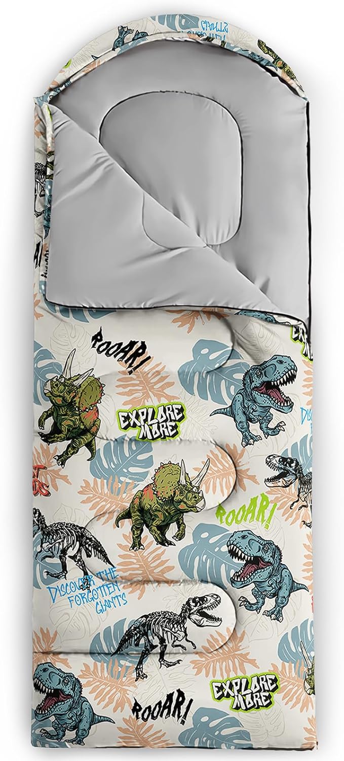 QOOMO Camping Sleeping Bags3 Season Warm &amp Cool WeatherLightweightWaterproof Sleeping Bags for Adults &amp KidsTravelingand OutdoorsCamping Gear Equipment