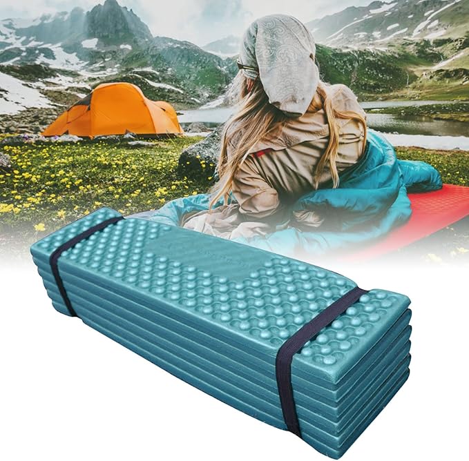 Camping Sleeping PadPortable Soft PVC Thickened Foldable Sleeping Mat for Outdoor Camping (186 * 57)