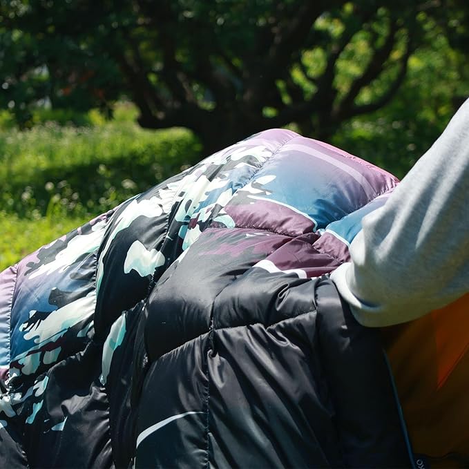Down Camping BlanketWarm Puffy Lightweight Down Camp Blanket Outdoor Travel Quilt for SleepStadium Hiking 700 Fill Power Water Resistant