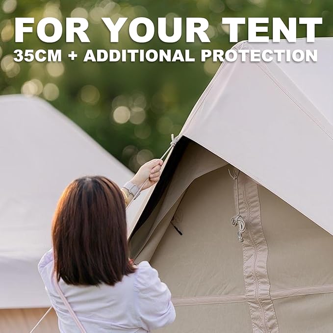 SENLEETO 10' x 8' Camping Tent Tarp Fits for 6/8 People 4 Season UV ProtectionPU 3000mm Waterproof Multifunctional Ultralight Shelter Awning Sunshade Portable for Traveling Hiking Outdoors