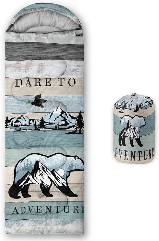 Axolotl Unicorn Sleeping Bag for Kids Boys Girls–Lightweight Warm Cold Weather Sleeping BagsWaterproof Portable Sleeping Bag with Compression Sack for Camping Backpacking Outdoor Indoor