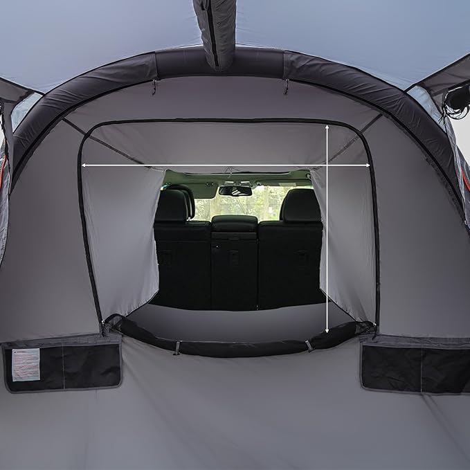 Inflatable SUV Tailgate Tent | Waterproof with Tarps Easy Setup Portable Car Tent with 2 Doors | Perfect for SUV &amp MPV Camping