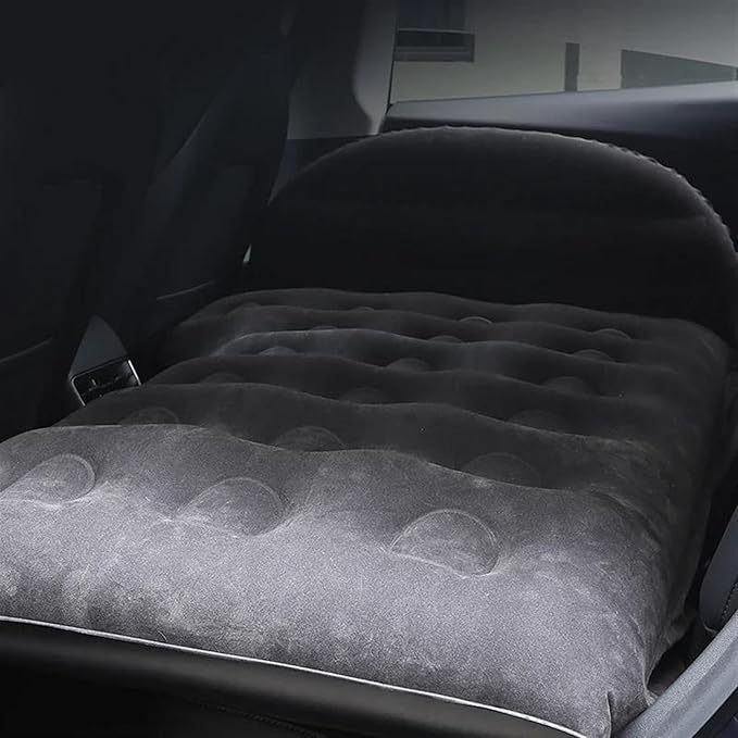 Camping Inflatable Mattress Car Inflatable Travel Mattress Flocked PVC Material Load-Bearing 500 Kg Outdoor Camping Mat