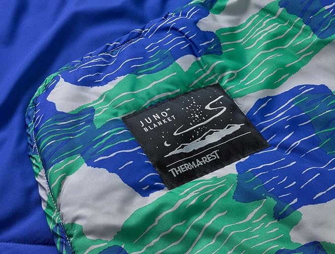 Therm-a-Rest Juno Insulated Camping and Backpacking Blanket Tidepool Print One Size