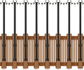 5 Ft String Light Poles 8 Pack String Light Poles for Outside with Fixing ClipsMetal Poles for Outdoor String Lights Hanging Light Poles for Deck Fence Garden Backyard Wall Bistro