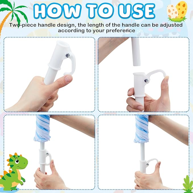 Sweetude Water Table Umbrella (Table Not Included) Kids Seaside Beach Umbrella Picnic Canopy for Summer Toddlers Sand Beach Camping Garden Outdoor Pool Shade Party Supply(Dinosaur Theme)