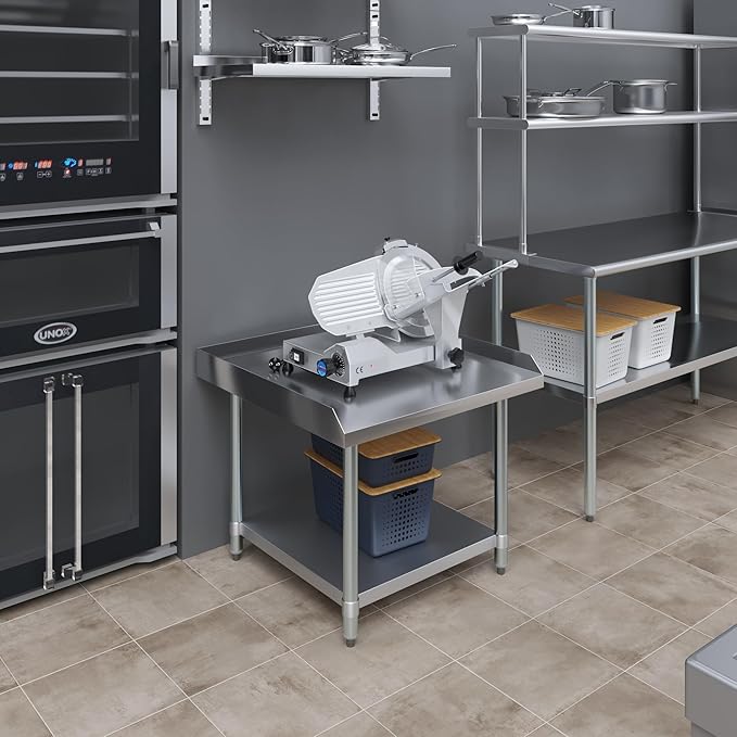AmGood Stainless Steel Equipment Stand - Heavy Duty Commercial Grade with Undershelf NSF Certified (30 Width x 30 Length)