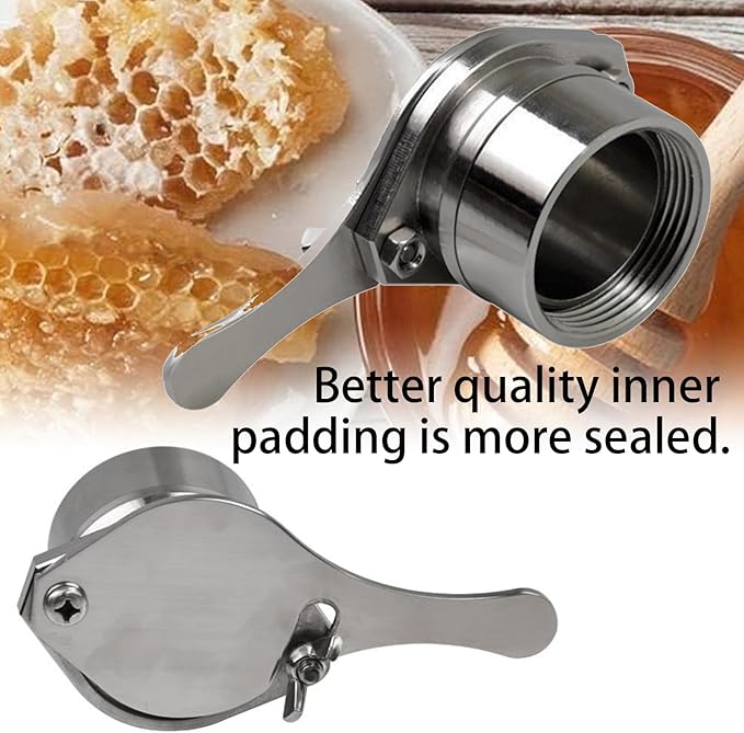 Metal Honeys Dispensing Taps Stainless Steel Extractor Tool Extractor Tap for Beekeeping and Harvesting Honeys Valves