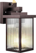 Outdoor Wall Lights for House Exterior Dusk to Dawn Porch Lights Outdoor Waterproof Matte Black Front Door Light Fixture &amp Garage Lighting with Wall Mount Sconce(Oil-Rubbed Bronze)