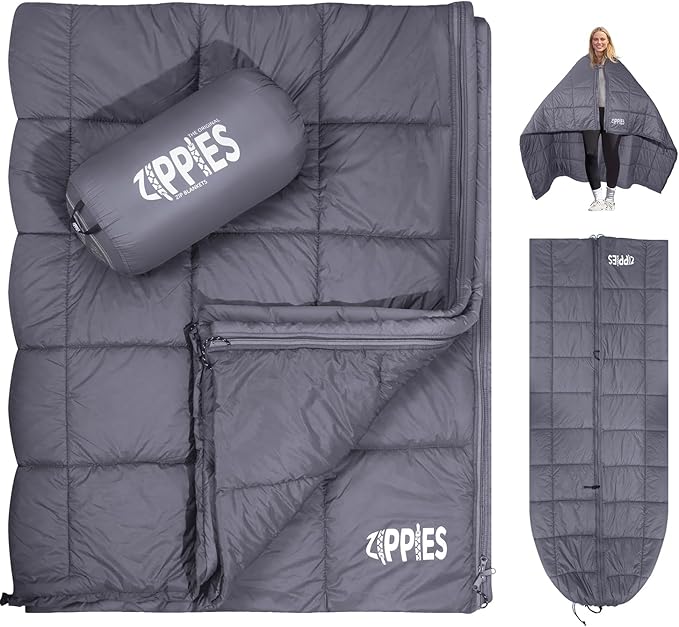 3M Thinsulate Insulation Puffy Camping Blanket for Cold Weather Queen Size Warm Camping Quilt with Zipper Waterproof Outdoor Sleeping Bag for Hammock Cozy &amp Versatile Gift for Men and Women
