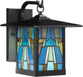 RIVER OF GOODS - 11.75 1-Light Aqua Mission Style Outdoor Wall Lantern Sconce