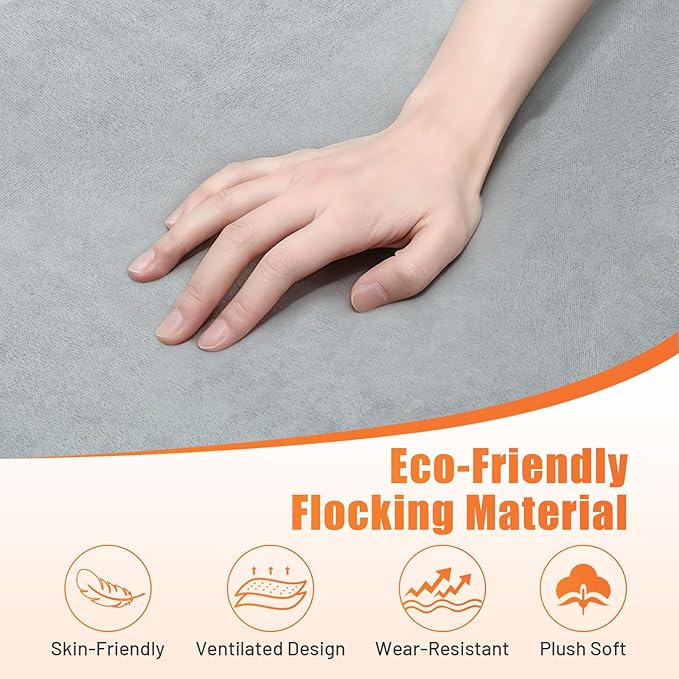 Car Bed Backseat for Tesla Model Y Car Camping Bed Platform | Folding Mattress Eco-Friendly Flocking Portable Travel Platform No-Inflation Foldable Backseat Mattress Camping Sleep Gear Gray