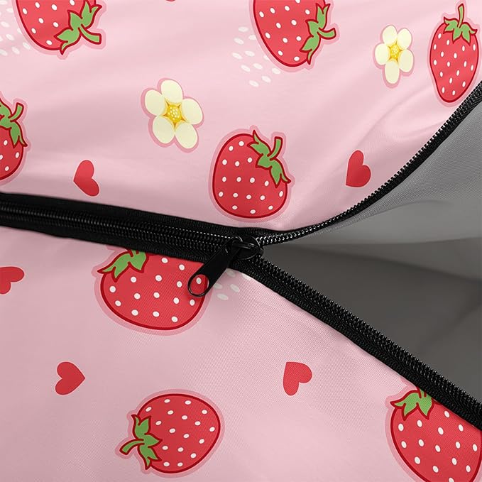 Sleeping Bags for Adults Youth Kids3D Printing Camping Sleeping Bag for Girls Boys Lightweight Waterproof Cold/Warm Weather Sleeping Bag for 3 Seasons