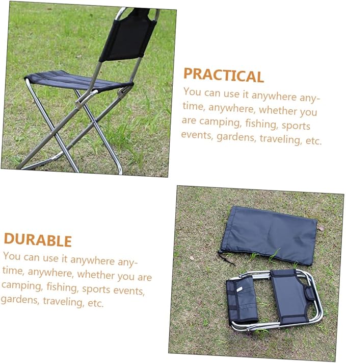 Fishing Chair Portable Stool Lawn Chair Camping Essentials Construction Folding for Travel