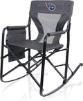 Picnic TIME NFL Woodland Rocking Camping Chair with Storage Caddy Camp Chair for Adults