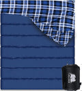 Double Sleeping Bag Cotton Flannel for Camping Backpacking Or Hiking. Queen Size 2 Person Waterproof Sleeping Bag for Adults Or Teens. Lightweight with Compression Sack