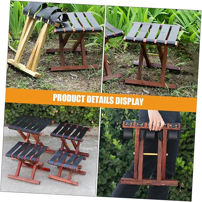 Totority Compact Folding Stool for Outdoor Use Portable and Multi-Functional Bench for Camping Fishing and Gardening Space-Saving Design No Assembly Required