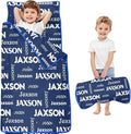 Personalized Name Toddler Nap Mat for Daycare Preschool Kindergarten Customized Kids Sleeping Bag with Pillow and Blanket for Girls Boys Custom Name Monogrammed Nap Mats for Toddlers
